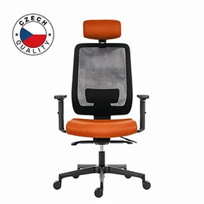 Ergonomischer Bürostuhl Powerton Lucie, Orange